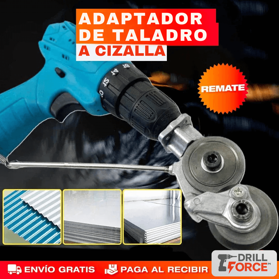 Pack DrillForce™ Sierra+Cizalla – Convierte tu Taladro en Multiherramienta en Segundos