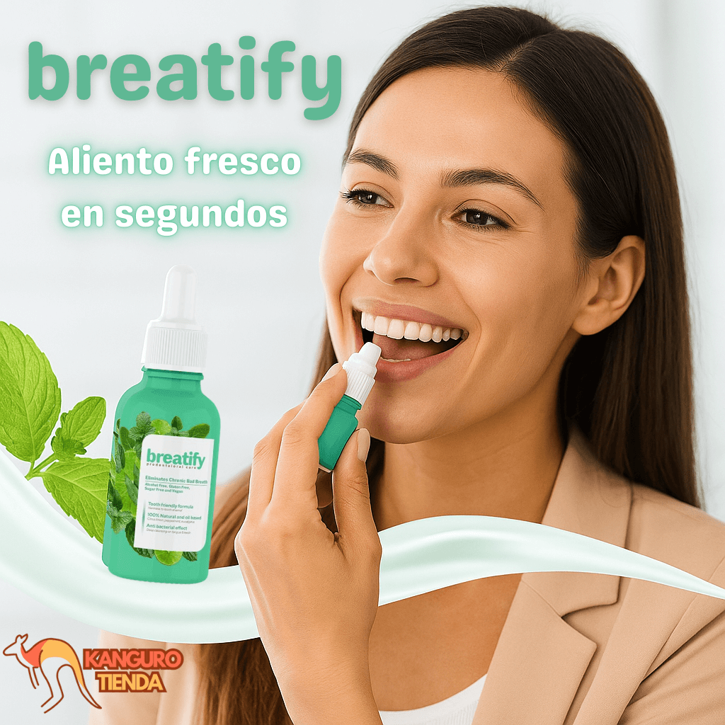 BREATIFY - Elimina Mal Aliento - Frescura Duradera y Natural en Segundos