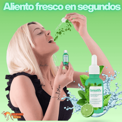 BREATIFY - Elimina Mal Aliento - Frescura Duradera y Natural en Segundos