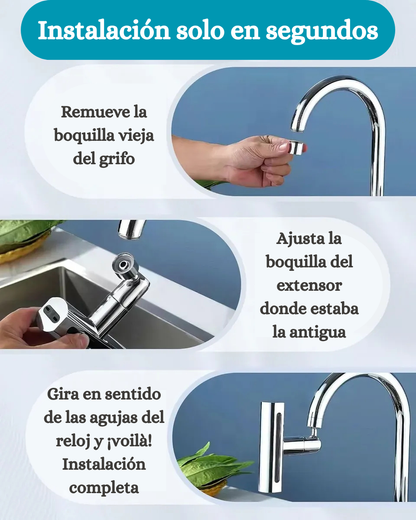 Grifo 360 para Lavaplatos 4 en 1